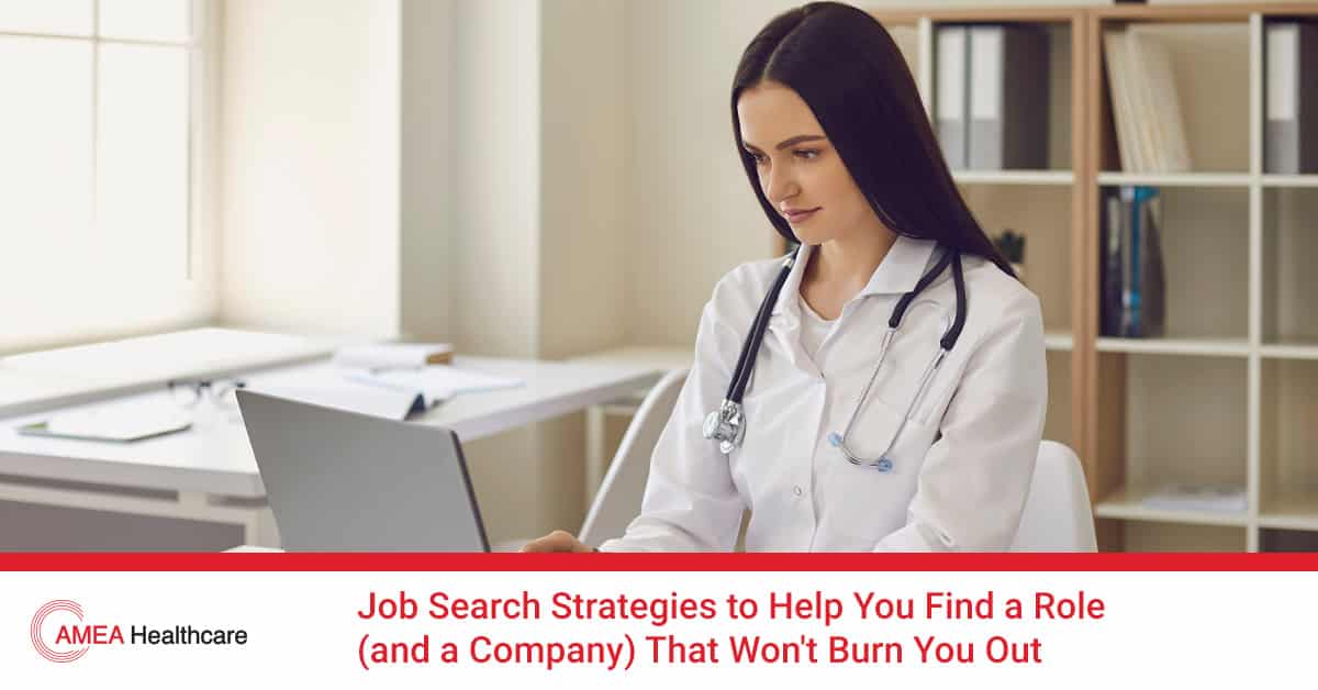 job search that won't lead to burnout
